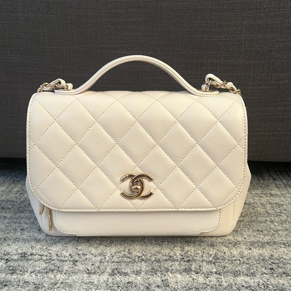 Chanel Business Affinity Flap Bag Quilted Caviar - Small